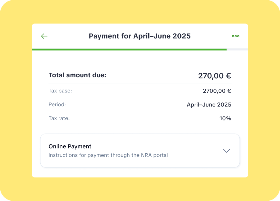 Example components from the platform's user interface
